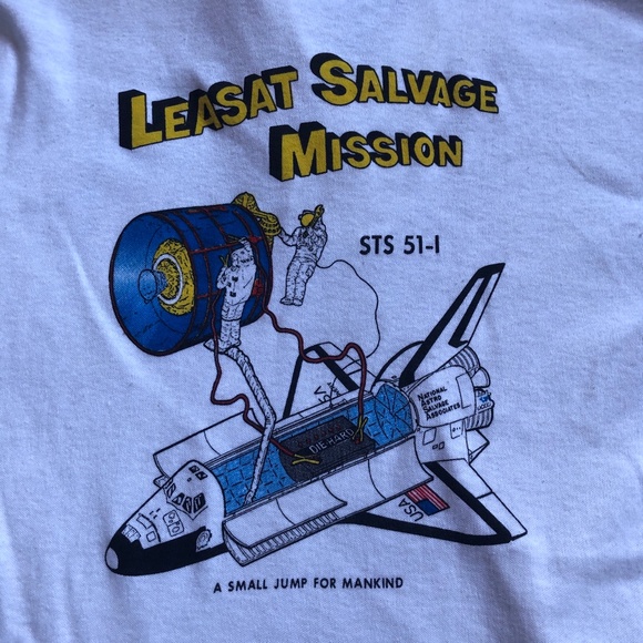 Extremely RARE 1985 NASA employee only space shirt - Picture 4 of 5